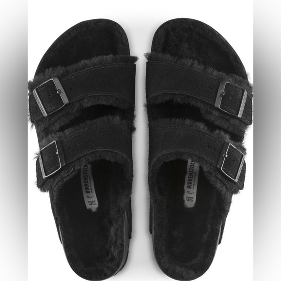 Birkenstock Shoes - Arizona Shearling Suede Leather NWT size 6